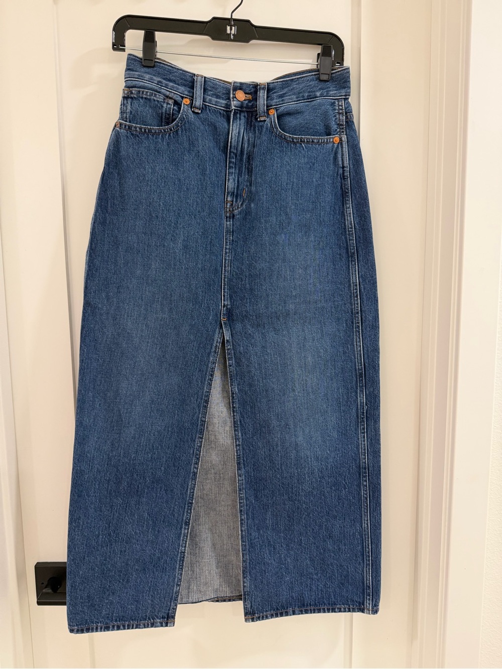 Madewell Denim Skirt with Front Slit